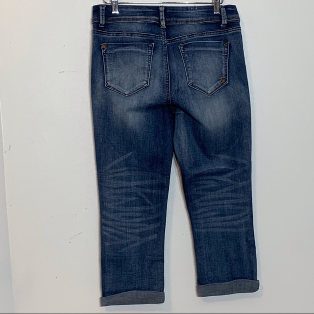 EUC Indigo Rein Curvy Cropped Denim Capriβ Jeans